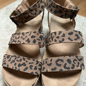 Cheetah Platform Sandals